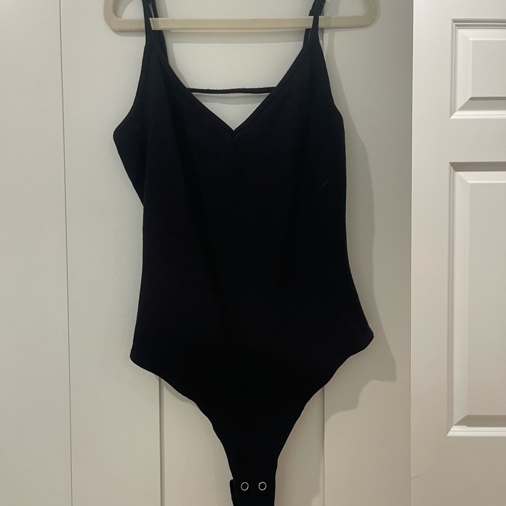 Black Mesh-Back Body Suit